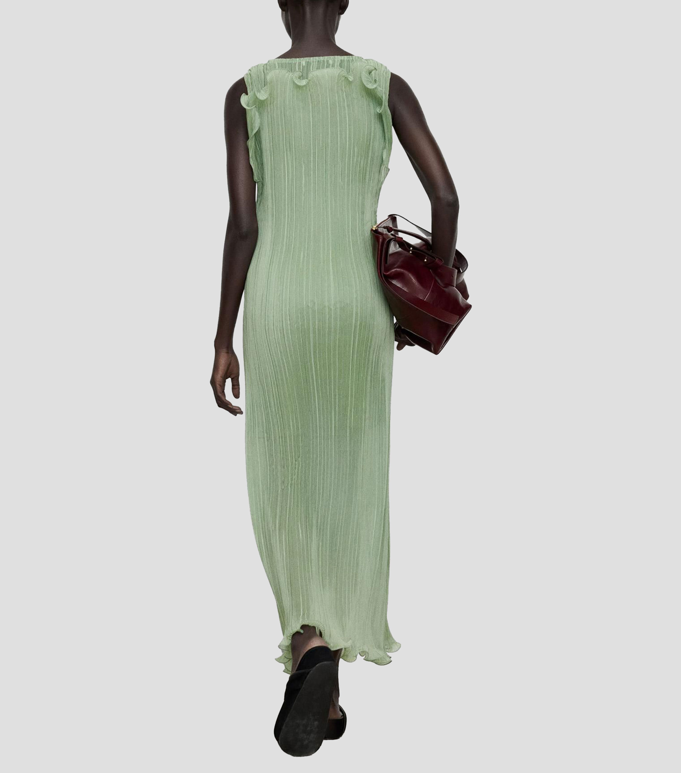 Vestido de fiesta largo liso Mujer